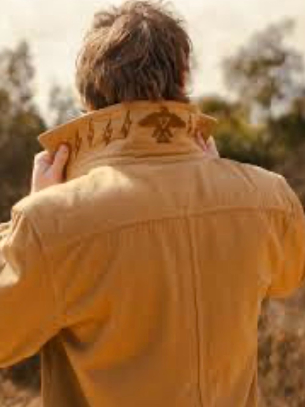 GINEW Canvas Barn Jacket Saddle  Herringbone